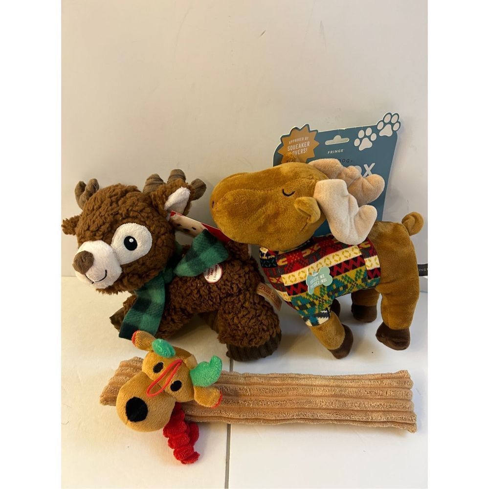Fringe Dan Dee dog toys squeakers‎ new